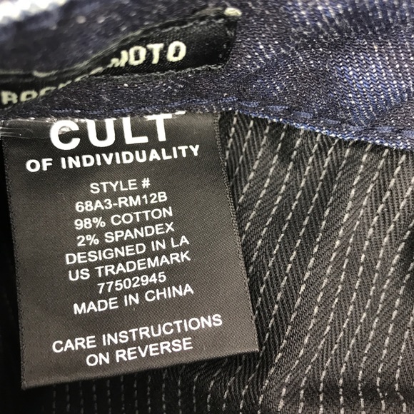 🔴SOLD Cult of Individuality Mens Rocker Moto Jean - Picture 6 of 8